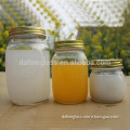 250ml 500ml 1000ml Storage clear glass mason jar with seals and rings tin lid